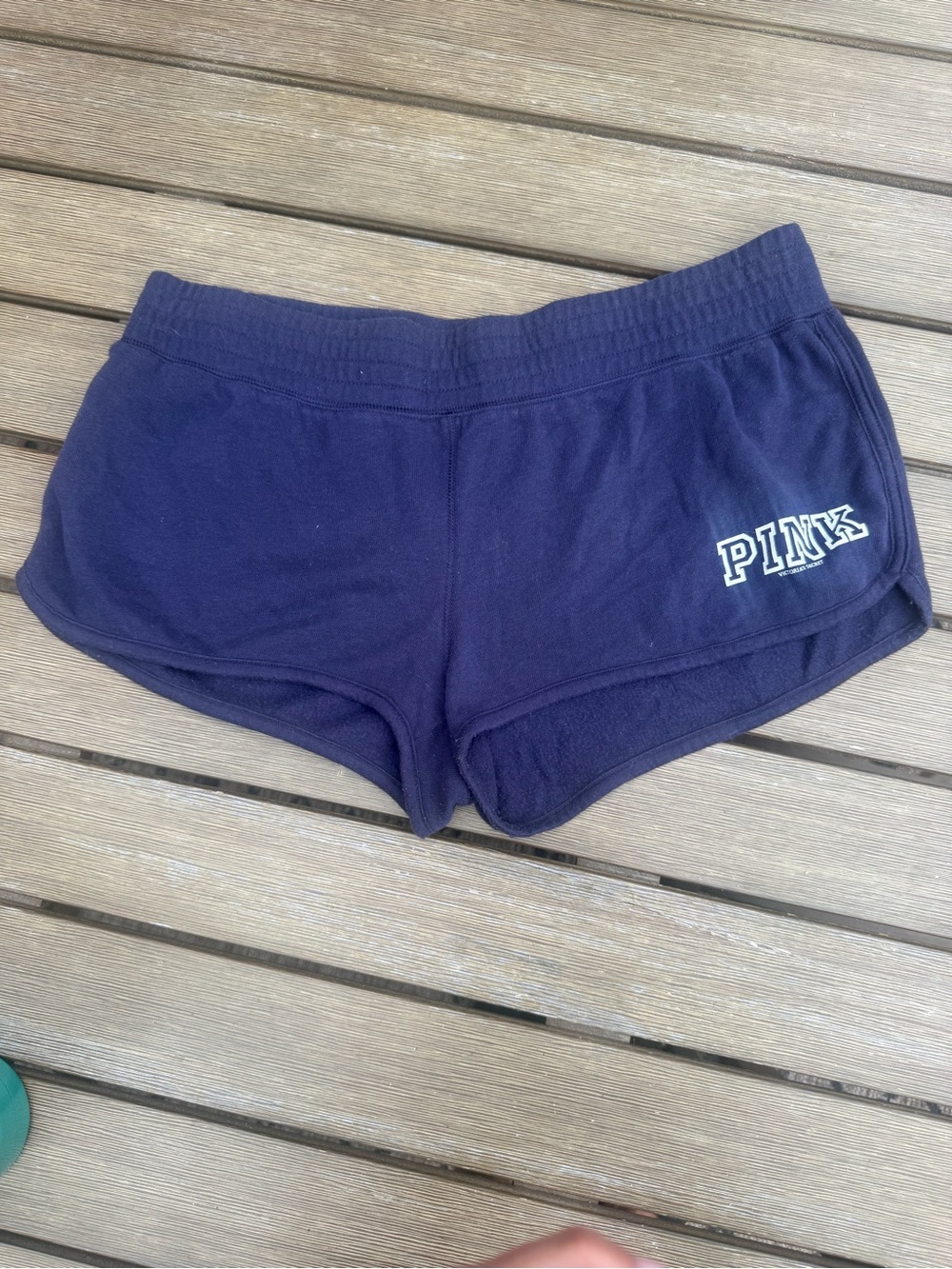 Victoria's Secret PINK New York MLB Lounge Shorts Navy Blue Size Medium